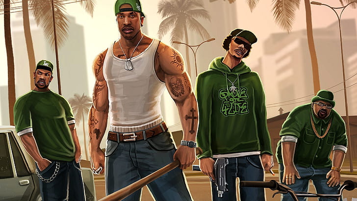 GTA-San-Andreas-Roleplay-Szene auf einem SA-MP-Server